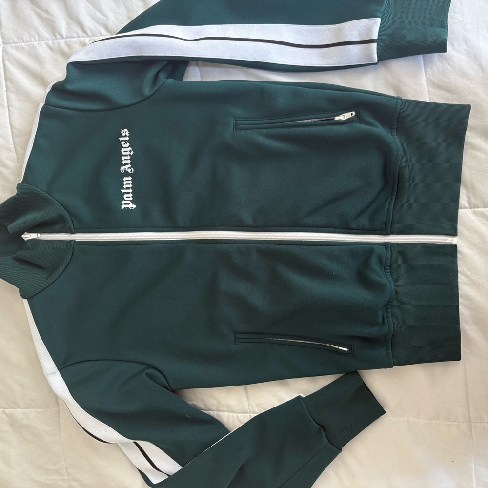 Palm Angels Teal Track Jacket